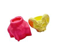 Juego de moldes de pulpos de caracol para soportes de bolígrafos con arte de calavera y en yeso Planificador de escritorio único