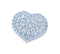 Juego de moldes de silicona 3 en 1 para uñas, diseño de hongos, hojas de arce, corazones para manicura profesional en el hogar, plantilla de diseño de uñas