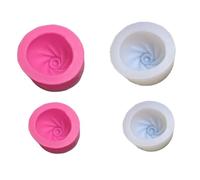 Juego de moldes de silicona con forma de bollo para manualidades, decoración de cera, uso en horneado