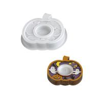 Juego de moldes de silicona con temática de Halloween para crear soportes únicos con intrincados espectros de murciélago de calabaza, tallado de murciélago, molde en relieve de calabaza