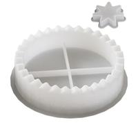 Juego de moldes de silicona para decoración navideña, portavelas con calendario de Adviento, 1 Juego