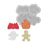 Juego de moldes de silicona para Halloween, fáciles de usar, para hacer velas personalizadas, jabón, resina, arte y golosinas, decoración de fiesta