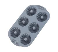 Juego De Moldes De Silicona Para Hornear - Utensilios Para Hornear Antiadherentes De 6 Cavidades De 28,5 X 17 X 3,5 Cm | Moldes De Chocolate Con Forma De Concha De Silicona Para Magdalenas, Magdalenas