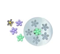 Juego de moldes de silicona para joyas con diseño de pétalos de rosa, diseño de flores de piña, antiadherentes para hornear y moldes de silicona profesionales