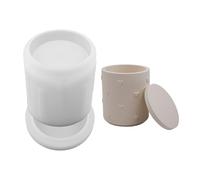 Juego de moldes de silicona para soporte de resina, cajas de almacenamiento de joyas epoxi, ideas de regalo para personas queridas, silicona para soporte de brochas de maquillaje