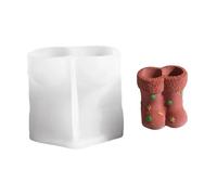 Juego de moldes de silicona versátiles para proyectos de arte de resinas, macetas de calcetines, diseños de caja de regalo, moldes de silicona fáciles de limpiar