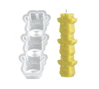 Juego de moldes festivos de silicona con figura de ángel de reno, Papá Noel, para decoración de fiestas de Navidad, molde de silicona