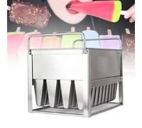Juego de moldes for helados comerciales, 40 moldes reutilizables de acero inoxidable for hacer paletas de hielo, moldes for hacer paletas de helado de congelación rápida(E,Manual Welding)