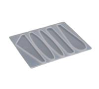 Juego de moldes geométricos de barra epoxi, moldes de cricclip de liberación fácil para proyectos de fabricación propia, molde de pelo de silicona de 2 piezas, ideal para amantes de la artesanía, Type
