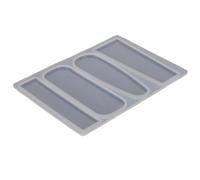 Juego de moldes geométricos de barra epoxi, moldes de cricclip de liberación fácil para proyectos de fabricación propia, molde de pelo de silicona de 2 piezas, ideal para amantes de la artesanía, 3