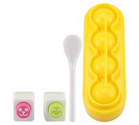 Juego de Moldes para Arroz DIY, Lindo Molde para Rollos de Arroz PP de Grado Alimenticio con Forma de Bola con Cuchara para Hacer Cajas Divertidas, Incluye Dispositivos de Expresión