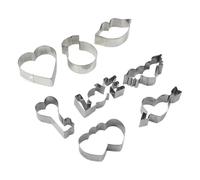 Juego de moldes para galletas de acero inoxidable, cortadores de galletas de acero inoxidable, para sándwiches, galletas y