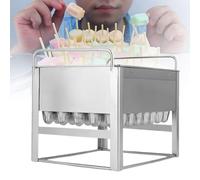 Juego de moldes para paletas, 40 moldes de acero inoxidable con 100 varillas, para uso en la cocina del hogar y la tienda de postres