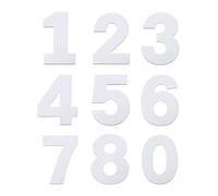 Juego de moldes para tartas de 10 pulgadas, 9 plantillas de números de pastel para 0-8, moldes de plástico planos para pasteles, galletas y pasteles