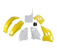 Juego de molduras UFO PLAST de 7 piezas de plástico amarillo/blanco