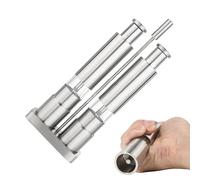 Juego de molinillos de acero inoxidable - Molinillo manual de sal y pimienta, triturador de especias ajustable, diseño duradero y recargable | Accesorios de cocina elegantes para el cocinero como