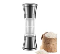 Juego de molinillos de sal y pimienta, molinillo de pimienta | 2 en 1 ajustable molinillos de pimienta gruesa - Juego de molinillos de sal y pimienta, combinación de acero inoxidable, recargable para