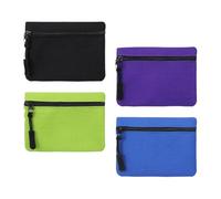 Juego de monedero, llave portátil para viajes diarios con cierre, funda de almacenamiento de tela con gestión de objetos pequeños, accesorio de compras versátil, viaje escolar, kit floral ligero