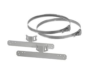 Juego de montaje de acero inoxidable Hensel para fijación de mástil/poste - DK MB 3