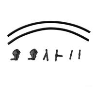 Juego de montaje de boquilla de arandela para Honda para Pilot 2009-2012 2014-2015, incluye manguera de arandela y 4 conectores de manguera de limpiaparabrisas para modelos de 3,5 L V6 de 5 puertas