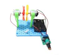 Juego de montaje de turbina eólica para que los niños descubran principios de energía renovable y habilidades mecánicas utilizando componentes de plástico (atenuación)
