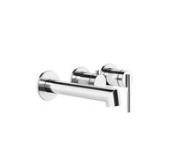 Juego de montaje Gessi Ingranaggio, rosetas redondas para mezclador monomando empotrado, bañera con cartucho desviador de 2 vías, caño 188-158 mm, 63542713, Color: Latón antiguo