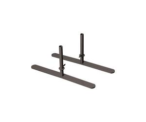 Juego de montaje para paredes separadoras insonorizantes Softline H x A 500 x 50 mm, para 1 pared separadora