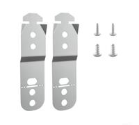 Juego de montaje para puerta de lavavajillas 00619985 Soporte galvanizado para kit de fijación integrado debajo del mostrador plateado (1 par)