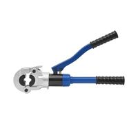 Juego de mordazas de prensado compatible con contorno en V 12-28, herramienta de prensa con cabeza giratoria de 180°, alicates hidráulicos con 7 piezas de prensado, mordazas de presión para tubos de