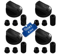 Juego de mordazas para estufas y hornos, 4 x mordazas universales con adaptadores, botones de cambio universales