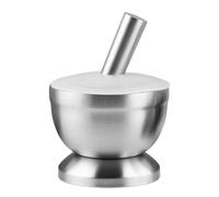 Juego de mortero y maja de mortero, cuenco con mano y mortero | Mortero y maja multiusos antideslizante | Herramienta de molienda portátil para uso doméstico, utensilio de cocina para condimentos, ajo