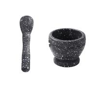 Juego de mortero y mano Juego de mortero resina for mezclar especias y ajo, triturador molienda, cuenco, herramientas cocina for restaurante, 1/2 Uds(Style E 2pcs)