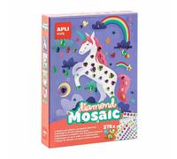 Juego de Mosaico con Diamantes APLI Kids 17927 Multicolor 4 Láminas 276 Diamantes