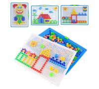 Juego De Mosaico Enchufable Para NiñOs, Juguete Mosaicos Infantiles, Mosaico De Clavijas Con 296 Cuentas, Juguete Educativo Creativo Para NiñOs Y NiñAs A Partir De 2 AñOs
