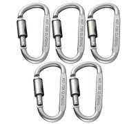 Juego De Mosquetones De Bloqueo Pequeños: 6 Clips Resistentes, Equipo para Exteriores De Construcción De Metal Resistente | La Construcción del En D Proporciona Un Accesorio Seguro para El