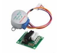 Juego de motor paso a paso 28BYJ-48 de 5 V con placa de control ULN2003, ángulo de paso preciso de 5.625 grados, relación de reducción de 1/64, módulo Plug and Play compatible con ARDUINO AVR para