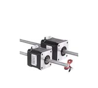 Juego de motor paso a paso con husillo de avance lineal de 42 mm, motor de movimiento rotatorio retráctil de acero inoxidable 304 con tornillo T8(42HA48)