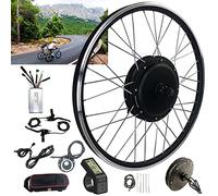 Juego de motores de cubo de bicicleta eléctrica de 500 W, 1000 W, 1500 W, kit de conversión de bicicleta eléctrica, batería de 20 24 26 27.5 28 29 48 V, 500 W-24 pulgadas