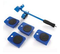 Juego de muebles de 5 piezas con capacidad de 150 kg, elevador de muebles con rodillos, almohadillas antideslizantes, ideal para facilitar la mudanza, ayudante de traslado, rodillos de transporte de