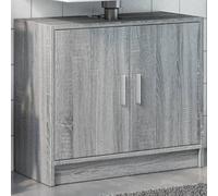Juego de muebles de baño, armario para debajo del lavabo, gris, 63 x 29 x 55 cm, material de madera, juego de muebles de baño para casa, hotel, posada