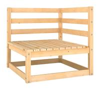 Juego de muebles de jardín de madera maciza de pino con cojines de 9 piezas, resistente a la intemperie, muebles de exterior para patio y jardín, cómodo conjunto de asientos para recreación al aire