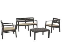 Juego De Muebles De Resina Para Jardín Java ANTRACITE