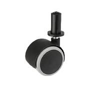 Juego de muebles, mandril de 8 mm, con manguito de diámetro 50 mm/40 kg, para parqué, rueda de muebles, ruedas para muebles, silla de oficina, cama auxiliar, silla de escritorio, taburete | rueda de