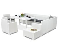 Juego de muebles Nebraska Comida Max 9 ratán blanco Bica
