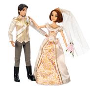 Juego de muρecas de boda de princesa oficial de Disney Store (Rapunzel y Prνncipe Eugenio) Juguetes de princesa con detalles moldeados Disfraces