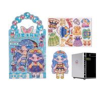 Juego De Muñecas De Vestir - Objeto De Colección Imaginativo,Juguete Con Imanes Para Vestir | Para Estudiantes Aficionados De La Preescolar Casa Habitación