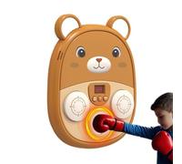 Juego de música para boxeo, oso punching Machine 10,02 pulgadas, recargable Wall Target Toy with LED Musical Board, Indoor/Outdoor Home Workout, Birthday Fun for Adults & Children
