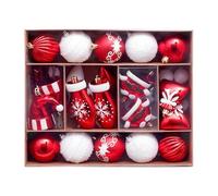 Juego de navideños - Decoración de árbol de temporada, colgante de vacaciones | Diseños clásicos con construcción ligera para exposiciones de ventanas, bienes comerciales minoristas