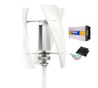 Juego de neradores solares de viento de 8000 W, 220 V12 V, para sistemas OffGrid, viento silencioso de 3 cuchillas con inversor y controlador MPPT para soluts de energía renovable