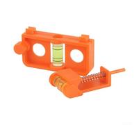 Juego de nivel de arco compuesto con mini burbuja redonda para posicionamiento de culatín de flecha - Herramienta de afinación ABS de larga duración (naranja)